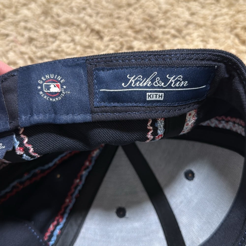 NWT Kith New Era Yankees Floral Frame 59Fifty Fitted Hat Cap Navy Blue - Picture 8 of 10